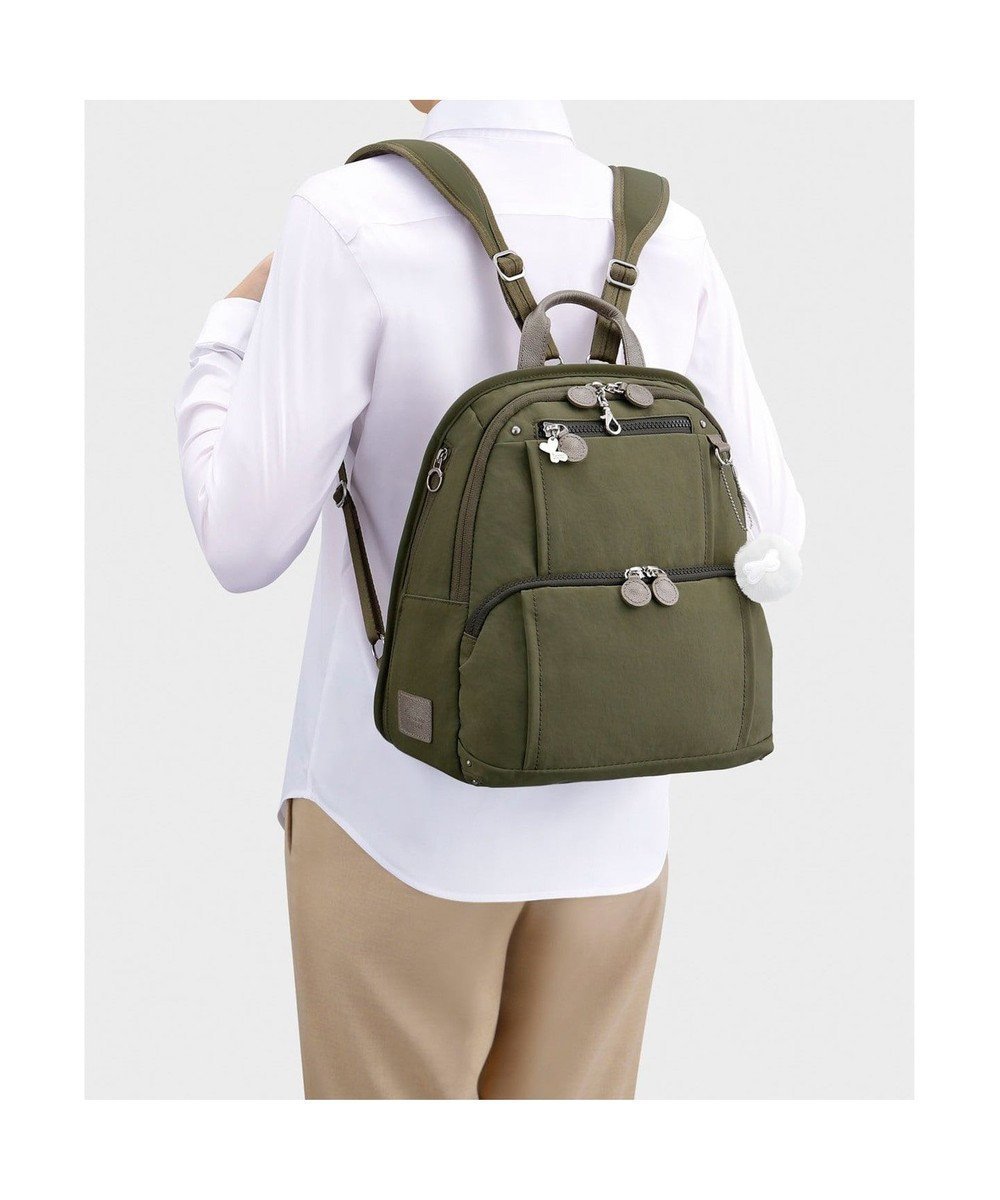 【エースバッグズアンドラゲッジ/ACE BAGS & LUGGAGE】のKanana project PJ8-3rd リュックサック フリーウェイバッグ 小 62101 B5サイズ カナナ プロジェクト インテリア・キッズ・メンズ・レディースファッション・服の通販 founy(ファニー) 　ファッション　Fashion　レディースファッション　WOMEN　バッグ　Bag　クッション　Cushion　傘　Umbrella　軽量　Lightweight　シンプル　Simple　スタイリッシュ　Stylish　パール　Pearl　フィット　Fit　フロント　Front　ポケット　Pocket　メッシュ　Mesh　リュック　Ruck Sack　再入荷　Restock/Back In Stock/Re Arrival　旅行　Travel　スーツケース キャリーケース　Suitcase　エレガント 上品　Elegant　カーキ|ID: prp329100004403734 ipo3291000000031731223