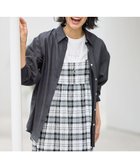 【エニィファム/any FAM】の【手洗い可能】シアーシャツブラウス チャコール|ID: prp329100004403764 ipo3291000000031978143