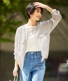 【アイシービー/iCB】の【洗える】リヨセルナイロンワッシャー ノーカラーブルゾン トープ系|ID: prp329100004403789 ipo3291000000031964018
