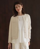【ジェイ プレス/J.PRESS】の【洗える】DAILY TWEED ニット アウター ベージュミックス系|ID: prp329100004403793 ipo3291000000033577766