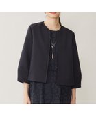 【自由区/JIYU-KU】の【洗える】グログランパフスリーブ ジャケット ダークネイビー|ID: prp329100004403794 ipo3291000000031988464