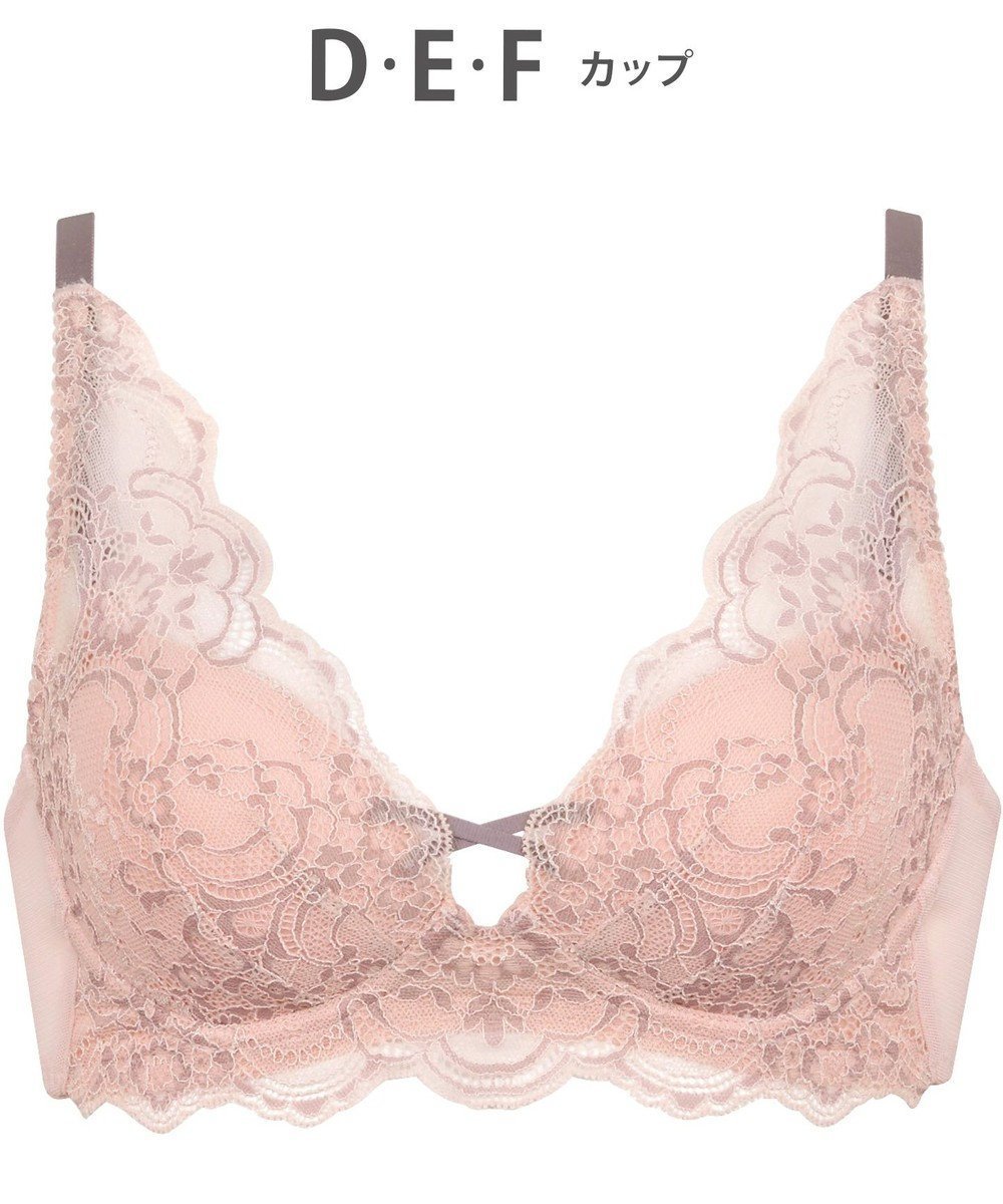 【ワコール/WACOAL】の【重力に負けないバストケアBra】 ノンワイヤー バストを重力から守る まる胸キープ ラクなつけごこち サイドのラインすっきり ブラジャー レディース BRA184 /ワコール インテリア・キッズ・メンズ・レディースファッション・服の通販 founy(ファニー) 　ファッション　Fashion　レディースファッション　WOMEN　アンダー　Under　フィット　Fit　ブラジャー　Bra　ワイヤー　Wire　ピーチ|ID: prp329100004403826 ipo3291000000031973042
