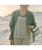 【23区/NIJYUSANKU】の【洗える】LIBECO バンドカラー シャツ カーキ|ID: prp329100004403959 ipo3291000000035184042