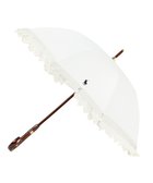 【ムーンバット/MOONBAT】の【WEB版MORE掲載】POLO RALPH LAUREN 晴雨兼用日傘 長傘 エンブフリル/遮光 遮熱 UV オフホワイト|ID: prp329100004404049 ipo3291000000032318675