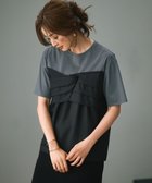 【23区/NIJYUSANKU】の【WEB限定カラーあり/洗える】スムースデザイン コンビ カットソー グレー系|ID: prp329100004404166 ipo3291000000032758108