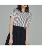 【23区/NIJYUSANKU】の【新色追加/VERY5月号掲載】レーヨンポリエステルストレッチ プルオーバー ニット ベージュxブラックボーダー|ID: prp329100004404331 ipo3291000000032320063