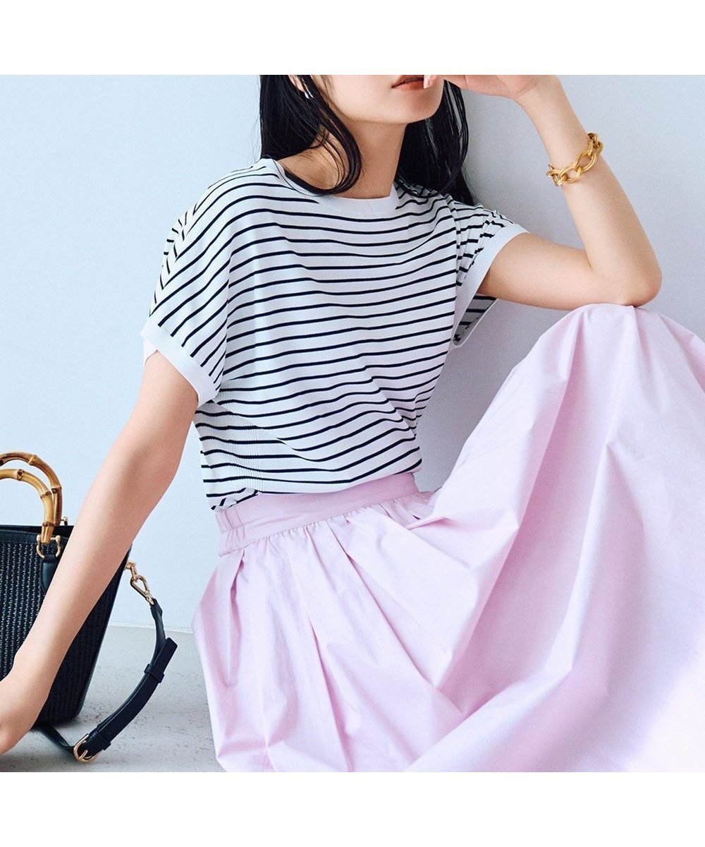 【23区/NIJYUSANKU】の【新色追加/VERY5月号掲載】レーヨンポリエステルストレッチ プルオーバー ニット インテリア・キッズ・メンズ・レディースファッション・服の通販 founy(ファニー) 雑誌掲載アイテム Magazine Picks & Fashion Features ファッション雑誌 Fashion Magazines ヴェリィ VERY ファッション Fashion レディースファッション Fashion for Women トップス・カットソー Cut & Sew Tops ニット Knit Tops & Sweaters カジュアルプルオーバー・ニットトップス Pullovers & Knit Tops / Casual Pullovers イエロー Yellow オレンジ Orange 春 Spring 5月号 May Issue ジャケット Jacket, Outerwear ストレッチ Stretch, Stretchy Fabric セーター Sweater, Knitwear 雑誌 Magazine, Fashion Magazine フォルム Silhouette, Form ボーダー Border, Stripe 無地 Plain, Solid Color リラックス Relax, Relaxed Fit S/S・春夏 SS, Spring/Summer, Warm Season 夏 Summer 2024年 2024 2024春夏・S/S Spring/Summer 2024 SS24 エレガント 上品 Elegant ビジネス 仕事 通勤 Business / Work / Commuting オフホワイトxネイビーボーダー|ID: prp329100004404331 ipo3291000000034201878