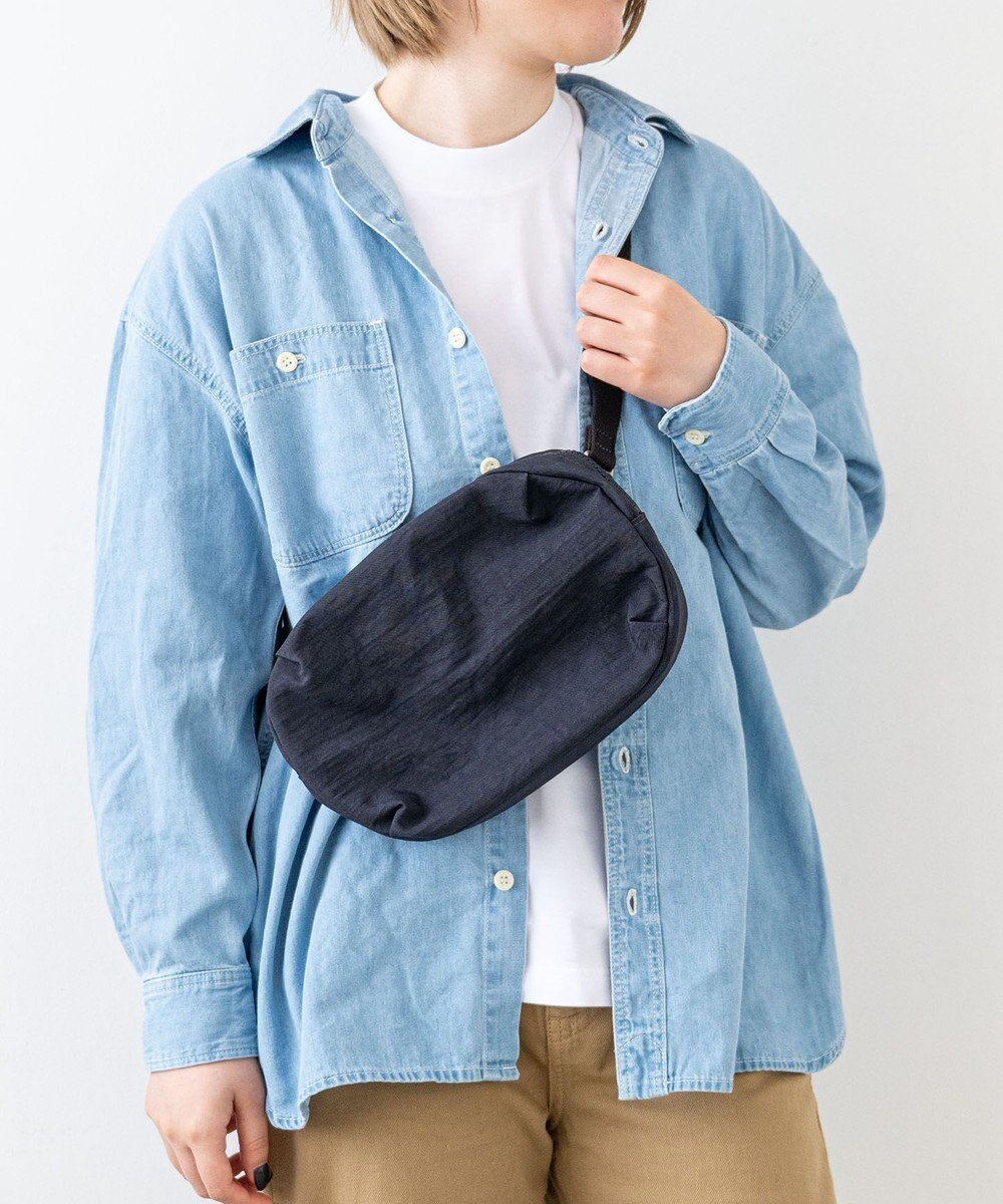 【ニジュウ カノウ/NIZYU KANO】の【撥水】FUKUI SIWA ナイロンボディバッグ Sサイズ インテリア・キッズ・メンズ・レディースファッション・服の通販 founy(ファニー) 　ファッション　Fashion　レディースファッション　Ladies' Fashion Online　ポーチ　Pouches　クッション　Cushion　シンプル　Simple　ポケット　Pocket　ポーチ　Pouch　メッシュ　Mesh　ダークグレー|ID: prp329100004404342 ipo3291000000032551051