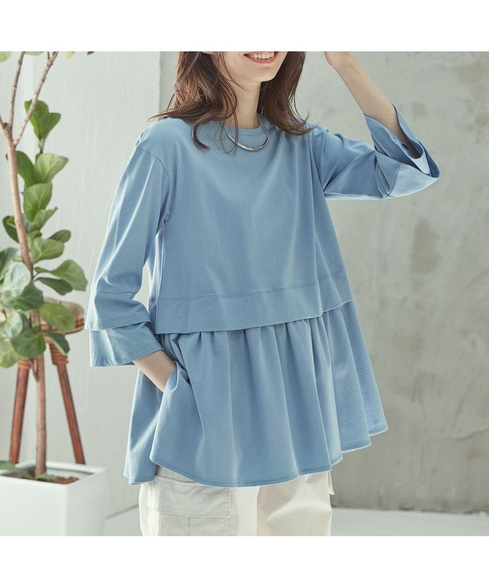 【23区/NIJYUSANKU】の【SLOW/好評につき新色追加】エフォートレス デザインTシャツ 人気、トレンドファッション・服の通販 founy(ファニー) 　ファッション　Fashion　レディースファッション　WOMEN　トップス・カットソー　Tops/Tshirt　シャツ/ブラウス　Shirts/Blouses　ロング / Tシャツ　T-Shirts　カットソー　Cut and Sewn　春　Spring　カットソー　Cut And Sew　カーゴパンツ　Cargo Pants　スリット　Slit　デニム　Denim　定番　Standard　ベーシック　Basic　S/S・春夏　Ss・Spring/Summer　再入荷　Restock/Back In Stock/Re Arrival　おすすめ　Recommend　夏　Summer　2024年　2024　2024春夏・S/S　Ss,Spring/Summer,2024　 other-1|ID: prp329100004404416 ipo3291000000031963739