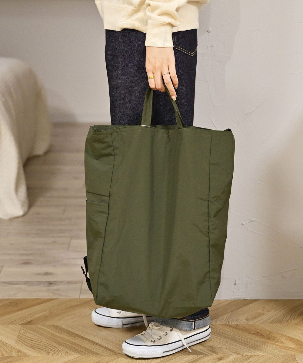 【ニジュウ カノウ/NIZYU KANO】のポケッタブル 3wayリュック インテリア・キッズ・メンズ・レディースファッション・服の通販 founy(ファニー) ファッション Fashion レディースファッション Fashion for Women バッグ Bags コラボ Collaboration, Collab 巾着 Drawstring Bag, Kinchaku 軽量 Lightweight, Ultra Light シンプル Simple, Minimal ポケット Pocket, Pocket Detail リュック Backpack, Rucksack カーキ|ID: prp329100004404569 ipo3291000000034246509