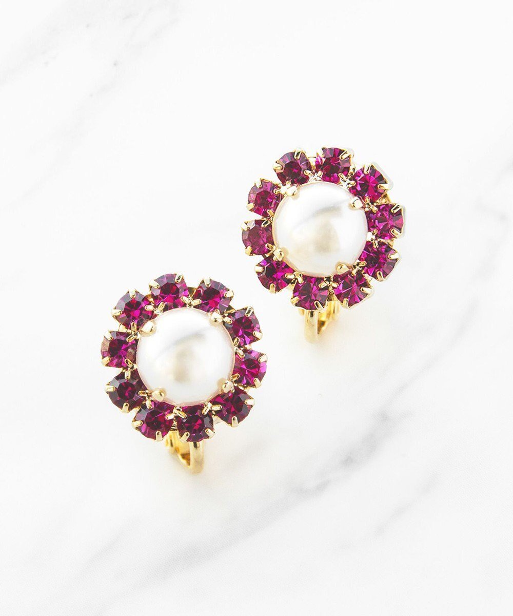 【トッカ/TOCCA】のCOLOR PEARL EARRINGS イヤリング インテリア・キッズ・メンズ・レディースファッション・服の通販 founy(ファニー) 　ファッション　Fashion　レディースファッション　Ladies' Fashion Online　ジュエリー　Jewelry　リング　Rings　イヤリング　Earrings　おすすめ　Recommend　アクセサリー　Accessories　イヤリング　Earrings　エレガント 上品　Elegant　ギフト プレゼント　Gift Present　シルバー　Silver　パール　Pearl　ビジュー　Bijou　ピーチ　Peach　フォーマル　Formal　ローズ　Rose　ローズ系|ID: prp329100004404622 ipo3291000000032578102