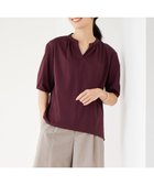 【ジェイ プレス/J.PRESS】の【接触冷感】プレーティングジャージー ペプラム カットソー ボルドー系|ID: prp329100004404683 ipo3291000000032669255
