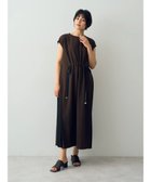 【イェッカ ヴェッカ/YECCA VECCA】のサイドプリーツ切替ワンピース Brown|ID: prp329100004404914 ipo3291000000031902901