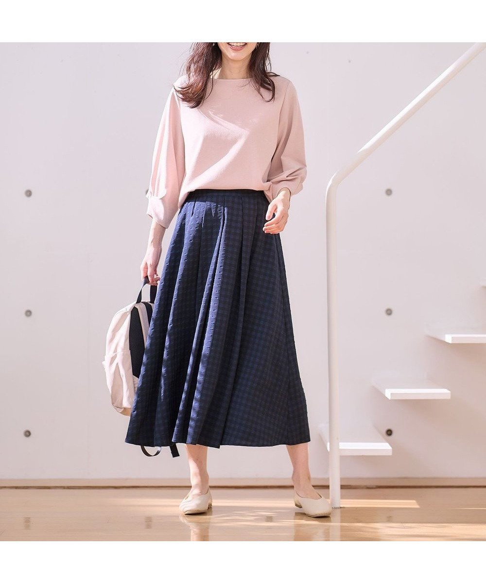 【エニー/ANY】の【ウエストゴム】ギンガムフレアスカート インテリア・キッズ・メンズ・レディースファッション・服の通販 founy(ファニー) 　ファッション　Fashion　レディースファッション　Fashion for Women　スカート　Skirts　Aライン・フレアスカート　A-Line & Flared Skirts　ギンガム　Gingham, Gingham Fabric　シンプル　Simple, Minimal　チェック　Check, Plaid, Tartan　トレンド　Trend, Trending Now　バランス　Balance, Style Balance　夏　Summer　春　Spring　S/S・春夏　SS, Spring/Summer, Warm Season　ネイビーギンガム|ID: prp329100004405141 ipo3291000000034286124