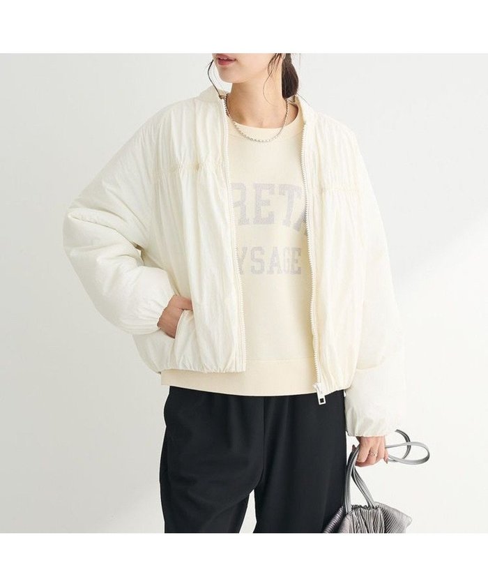 【グリーンパークス/Green Parks】の中綿シャーリングブルゾン インテリア・キッズ・メンズ・レディースファッション・服の通販 founy(ファニー) https://founy.com/ ファッション Fashion レディースファッション Fashion for Women アウター Coat / Outerwear Collection レディースジャケット・軽アウター Jackets ブルゾンジャケット・スポーティアウター Blouson Jackets おすすめ Recommended / Our Picks ギャザー Gathered, Ruffled コンパクト Compact, Small Size シャーリング Shirring, Ruched ジャケット Jacket, Outerwear フォルム Silhouette, Form フロント Front, Front Design ブルゾン Blouson, Bomber Jacket ボトム Bottoms, Lower Wear ポケット Pocket, Pocket Detail 今季 This Season, Current Season 夏 Summer 春 Spring S/S・春夏 SS, Spring/Summer, Warm Season |ID: prp329100004405164 ipo3291000000033491765