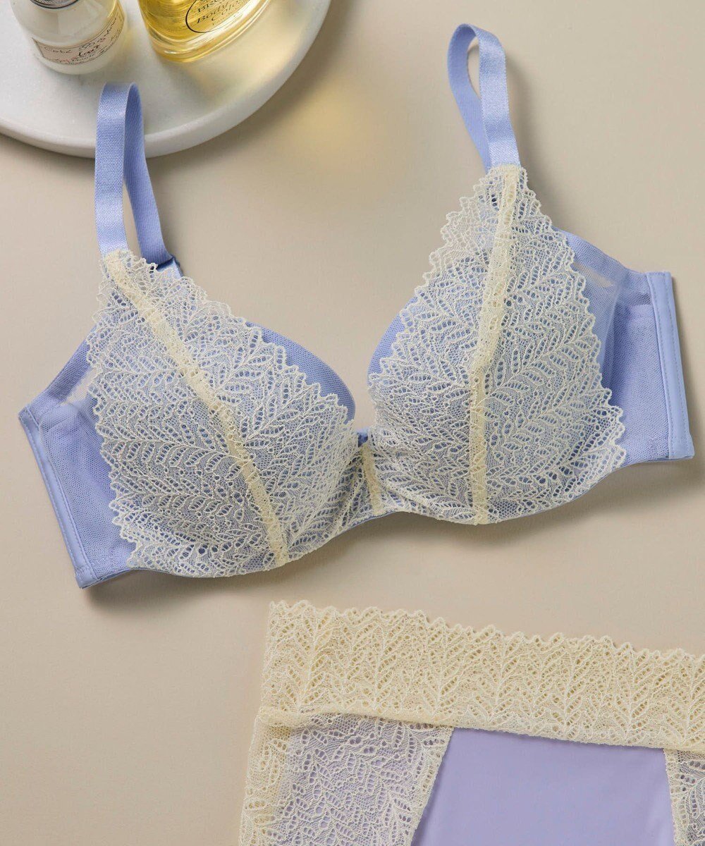 【ウンナナクール/une nana cool】のさあわたし レース 脇高ブラジャー インテリア・キッズ・メンズ・レディースファッション・服の通販 founy(ファニー) ファッション Fashion レディースファッション Fashion for Women アンダー Underwear Essentials カッティング Cutting Detail スマート Smart, Elegant デコルテ Décolleté, Neckline ブラジャー Bra, Lingerie リーフ Leaf, Botanical Leaf レース Lace, Lace Fabric ワイヤー Wire, Wired Bra グレイッシュブルー|ID: prp329100004405236 ipo3291000000033051228