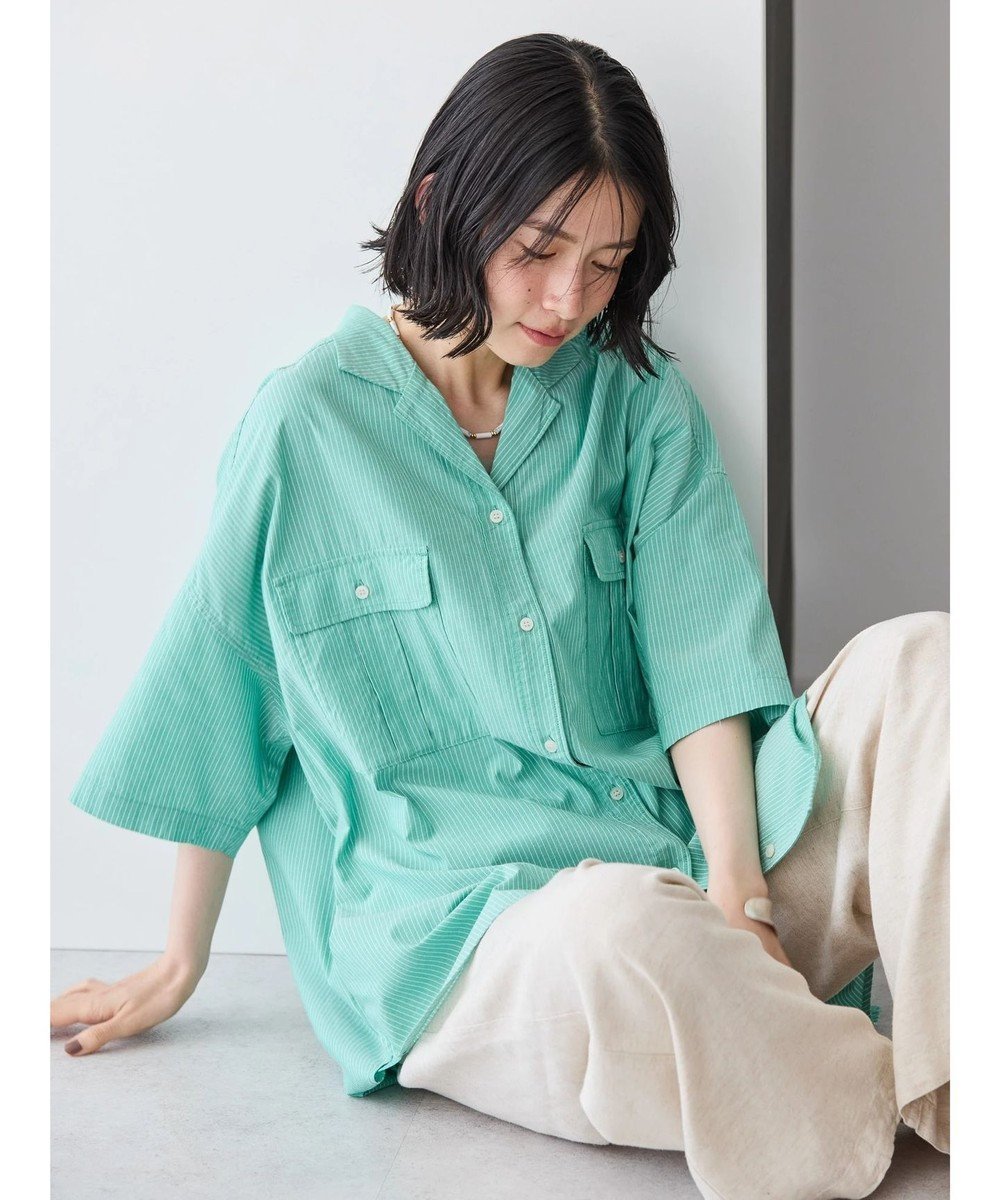 【アメリカンホリック/AMERICAN HOLIC】の接触冷感+UVカットWポケットBIGシャツチュニック 人気、トレンドファッション・服の通販 founy(ファニー) 　ファッション　Fashion　レディースファッション　WOMEN　ワンピース　Dress　チュニック　Tunic　おすすめ　Recommend　ダウン　Down　ダブル　Double　チュニック　Tunic　ビッグ　Big　ポケット　Pocket　A/W・秋冬　Aw・Autumn/Winter・Fw・Fall-Winter　 other-1|ID: prp329100004405341 ipo3291000000031917050