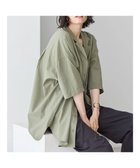 【アメリカンホリック/AMERICAN HOLIC】の接触冷感+UVカットWポケットBIGシャツチュニック Khaki|ID: prp329100004405341 ipo3291000000031917053
