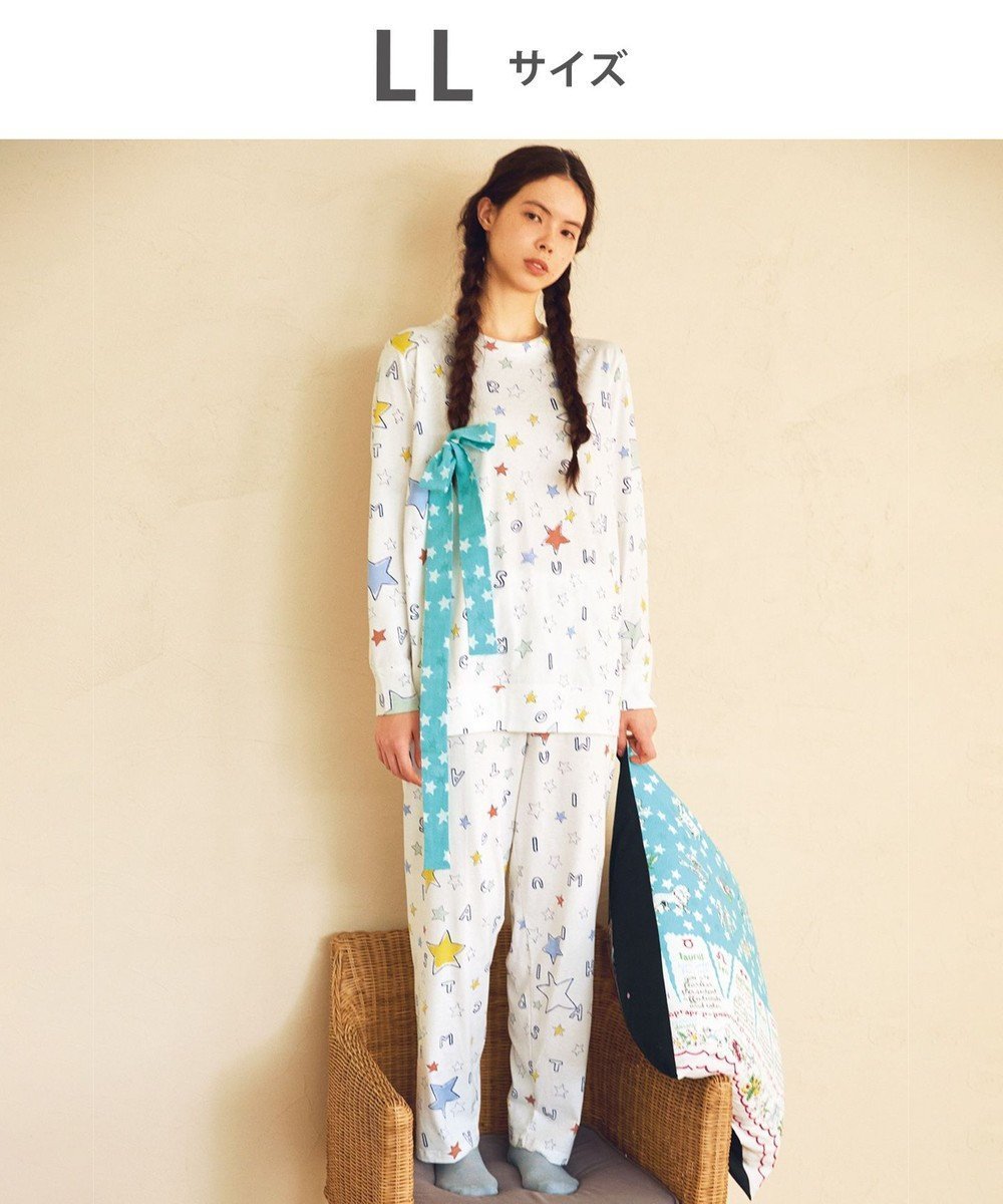 【ツモリチサト スリープ/tsumori chisato SLEEP】のツモリチサト パジャマ 長袖 長ズボン 綿100%(本体) 天竺素材 レディース UDX558 /ワコール 人気、トレンドファッション・服の通販 founy(ファニー) 　ファッション　Fashion　レディースファッション　WOMEN　トップス・カットソー　Tops/Tshirt　カラフル　Colorful　パジャマ　Pajamas　ボトム　Bottom　モチーフ　Motif　長袖　Long Sleeve　 other-1|ID: prp329100004405514 ipo3291000000031941973