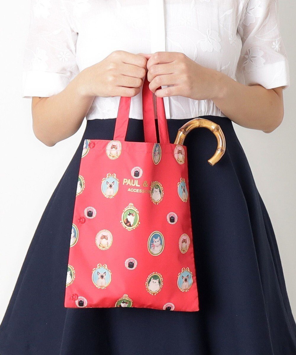 【ムーンバット/MOONBAT】のポール ジョー (PAUL JOE ACCESSOIRES) トート型吸水傘袋 インテリア・キッズ・メンズ・レディースファッション・服の通販 founy(ファニー) 　ファッション　Fashion　レディースファッション　WOMEN　バッグ　Bag　傘 / レイングッズ　Umbrellas/Rainwear　傘　Umbrella　吸水　Water Absorption　シンプル　Simple　スリム　Slim　フェイス　Face　フォルム　Form　レッド|ID: prp329100004405593 ipo3291000000031916985