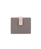 【アトリエヌウ/Atelier nuu】の【受注生産の新カラー登場/ミニ財布/バイカラー/本革】noble 二つ折れウォレット new!グレー×サクラピンク|ID: prp329100004406173 ipo3291000000032662397