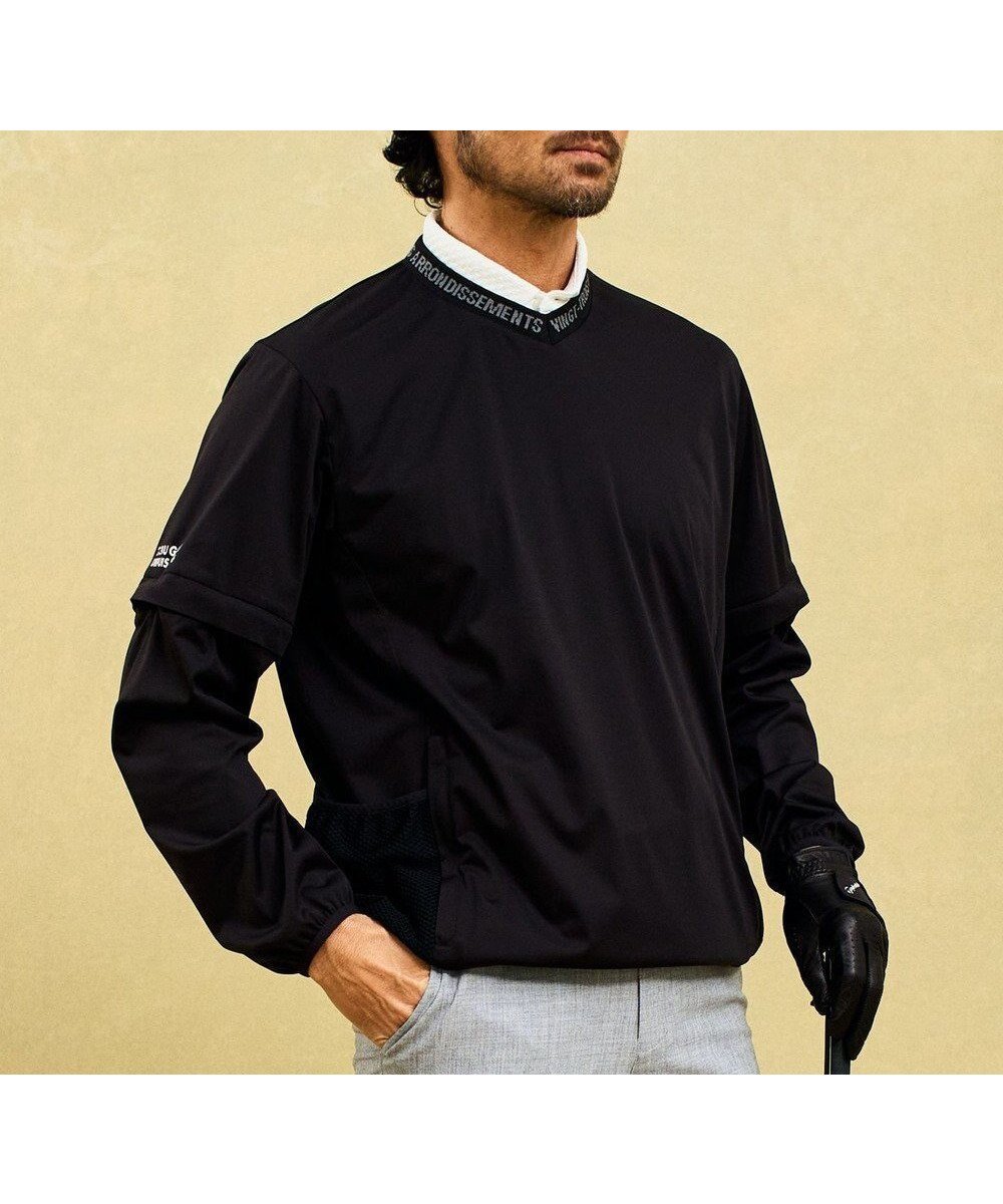 【23区 ゴルフ/23区GOLF / MEN】の【MEN】【撥水/防風/ストレッチ】シワになりにくい大きめポケット付きエアリージャージープルオーバー 人気、トレンドファッション・服の通販 founy(ファニー) ファッション Fashion メンズファッション Fashion for Men アウター Men's Coats Outerwear アクリル Acrylic Material 春 Spring コンパクト Compact, Small Size コーティング Coating, Coated Finish 軽量 Lightweight, Ultra Light ジャケット Jacket, Outerwear ストレッチ Stretch, Stretchy Fabric スリーブ Sleeve, Long Sleeve / Short Sleeve 長袖 Long Sleeve, Full Sleeve ファブリック Fabric, Textile ポケット Pocket, Pocket Detail 半袖 Short Sleeve, Half Sleeve S/S・春夏 SS, Spring/Summer, Warm Season 夏 Summer ゴルフ Golf other-1|ID: prp329100004406238 ipo3291000000034452136