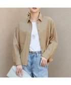 【自由区/JIYU-KU】の【SHIHOさん着用・洗える】ドビーオックスストレッチシャツ アウター ベージュ|ID: prp329100004406289 ipo3291000000031988504