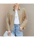 【自由区/JIYU-KU】の【洗える】ドビーオックスストレッチシャツ アウター ベージュ|ID: prp329100004406289 ipo3291000000033640954