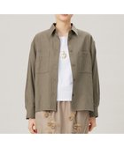 【自由区/JIYU-KU】の【洗える】ドビーオックスストレッチシャツ アウター カーキ|ID: prp329100004406289 ipo3291000000033817880