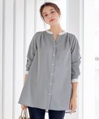 【ティアクラッセ/Tiaclasse】の【洗える】クレリックシャツチュニックブラウス サックス×オフホワイト|ID: prp329100004406413 ipo3291000000031943600