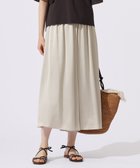 【自由区/JIYU-KU】の【カタログ掲載・セットアップ対応・ウエストゴム・洗える】セミブライトサテンギャザー パンツ ダークサンド|ID: prp329100004406585 ipo3291000000033643743