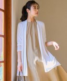 【23区/NIJYUSANKU】の【UVケア/接触冷感】マルチ機能 シアー ロング カーディガン ホワイト系|ID: prp329100004406835 ipo3291000000032010572