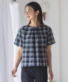【ジェイ プレス/J.PRESS】のシアーストライプ チェック カットソー ネイビー系3|ID: prp329100004406868 ipo3291000000032550640