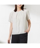 【ジェイ プレス/J.PRESS】のシアーストライプ チェック カットソー ベージュ系1|ID: prp329100004406868 ipo3291000000032550641