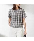 【ジェイ プレス/J.PRESS】のシアーストライプ チェック カットソー ライトグレー系3|ID: prp329100004406868 ipo3291000000032550642