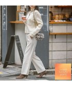 【アンフィーロ 自由区/UNFILO】の【蓄熱】ウールライクツイル ワイドパンツ エクリュ|ID: prp329100004407230 ipo3291000000032525658