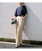 【アンフィーロ 自由区/UNFILO】の【軽量/洗える】TENNEN TOUCH ワイドストレートパンツ ベージュ|ID: prp329100004407678 ipo3291000000032556502