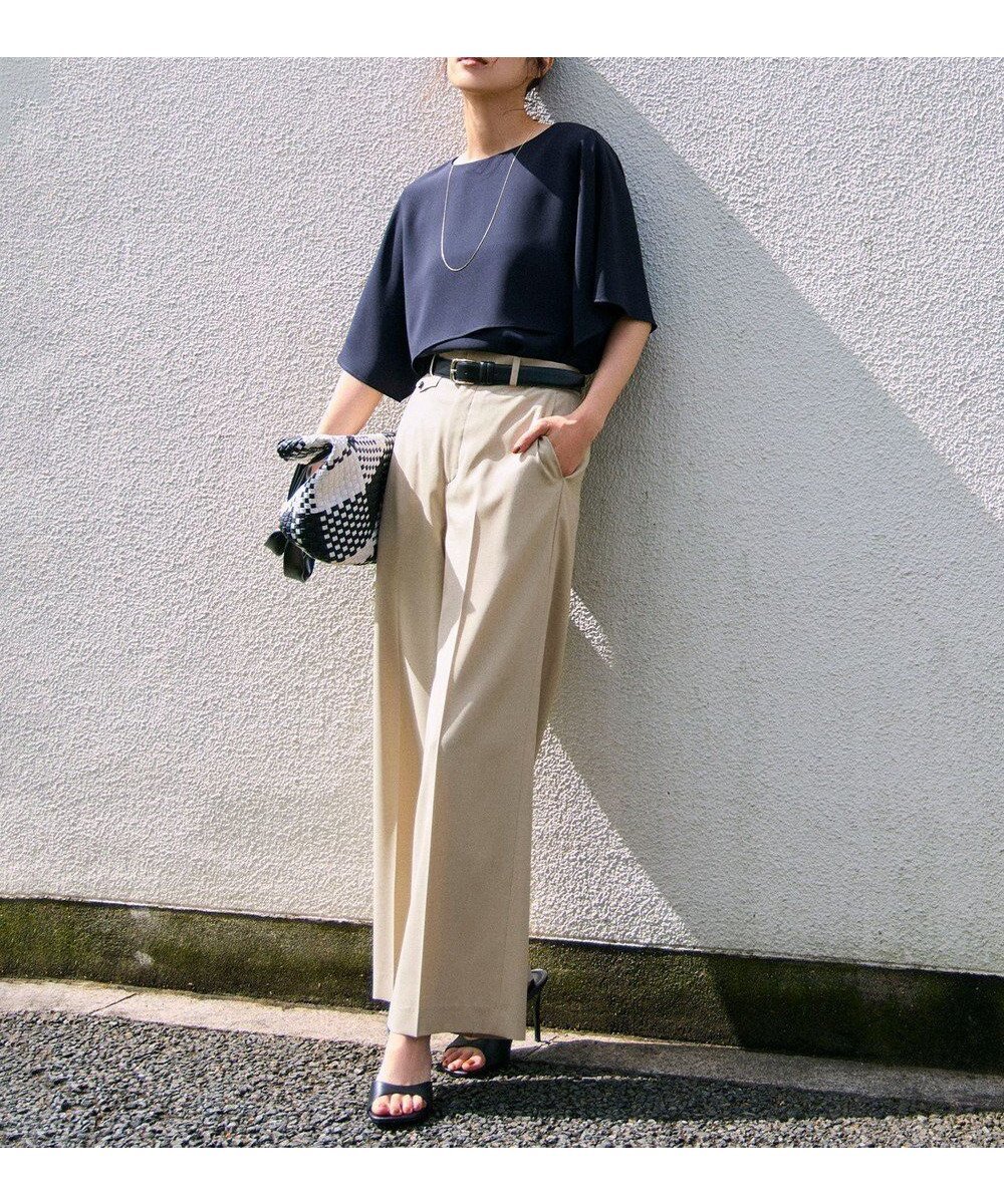 【アンフィーロ 自由区/UNFILO】の【軽量/洗える】TENNEN TOUCH ワイドストレートパンツ インテリア・キッズ・メンズ・レディースファッション・服の通販 founy(ファニー)  ファッション Fashion レディースファッション Fashion for Women パンツ Pants & Trousers エアリー Airy Texture 春 Spring 洗える Machine Washable 軽量 Lightweight, Ultra Light シンプル Simple, Minimal ジャケット Jacket, Outerwear ストレッチ Stretch, Stretchy Fabric ストレート Straight, Straight Cut センター Center, Center Line フロント Front, Front Design 半袖 Short Sleeve, Half Sleeve ラップ Wrap, Wrap Design ワイド Wide, Wide Fit S/S・春夏 SS, Spring/Summer, Warm Season おすすめ Recommended / Our Picks 夏 Summer ベージュ|ID: prp329100004407678 ipo3291000000034269666