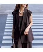 【アンフィーロ 自由区/UNFILO】のTENNEN TOUCH テーラードジレ 人気、トレンドファッション・服の通販 founy(ファニー) ファッション Fashion レディースファッション Fashion for Women アウター Coat / Outerwear Collection トップス・カットソー Cut & Sew Tops ベスト&ジレ / 重ね着スタイル Vests & Gilets インナー Innerwear ウォッシャブル Machine Washable エアリー Airy Texture 春 Spring 軽量 Lightweight, Ultra Light ストレッチ Stretch, Stretchy Fabric セットアップ Set-Up, Coordinated Outfit バランス Balance, Style Balance ベスト Vest, Waistcoat マニッシュ Mannish, Boyish S/S・春夏 SS, Spring/Summer, Warm Season 夏 Summer thumbnail ブラウン|ID: prp329100004407680 ipo3291000000033406397