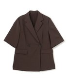 【アンフィーロ 自由区/UNFILO】のTENNEN TOUCH ハーフスリーブジャケット ブラウン|ID: prp329100004407681 ipo3291000000035889264