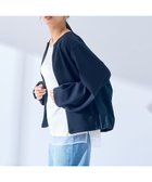 【イェッカ ヴェッカ/YECCA VECCA】のバックギャザー異素材MIXジャケット Navy|ID: prp329100004407704 ipo3291000000031989128