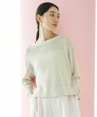 【アンフィーロ 自由区/UNFILO】の【抗菌防臭/洗える】メッシュ クロップドニット ベージュ|ID: prp329100004407710 ipo3291000000031881487