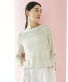 【アンフィーロ 自由区/UNFILO】の【抗菌防臭/洗える】メッシュ クロップドニット ベージュ|ID: prp329100004407710 ipo3291000000032410844