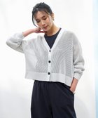 【アンフィーロ 自由区/UNFILO】の【抗菌防臭/洗える】メッシュニット カーディガン シルバーラメ|ID: prp329100004407712 ipo3291000000031897921
