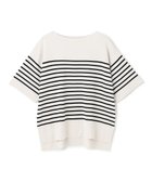 【アンフィーロ 自由区/UNFILO】の【UVカット/遮熱】スゴ機能美 ハーフスリーブ ニット グレージュ×ブラックボーダー|ID: prp329100004407724 ipo3291000000033564215