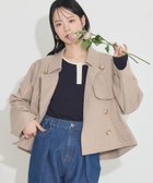 【アースミュージックアンドエコロジー/earth music&ecology】のショートトレンチコート Beige|ID: prp329100004407737 ipo3291000000032562148