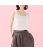 【エニー/ANY】の【新色追加/洗濯機可/UVカット/抗菌防臭/アンチピリング】スクエアタンクトップ オフ|ID: prp329100004407755 ipo3291000000033588535