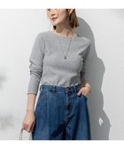 【23区/NIJYUSANKU】の【SLOW/一部店舗限定】ラメリブジャージー ロングTシャツ ライトグレー系|ID: prp329100004407787 ipo3291000000032686745