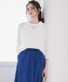 【23区/NIJYUSANKU】の【SLOW/一部店舗限定】リボンヤーン クルーネック ニット ホワイト系|ID: prp329100004407794 ipo3291000000031645195