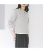 【23区/NIJYUSANKU】の【SLOW/一部店舗限定】リボンヤーン クルーネック ニット ライトグレー系|ID: prp329100004407794 ipo3291000000032695605